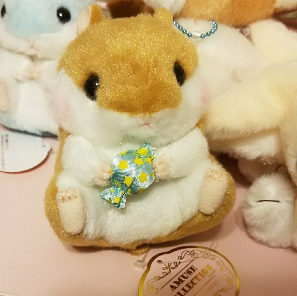 Amuse Hamster Plush Keychain